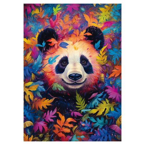 Schmidt Spiele Panda in a rainbow-coloured forest (59781) 1000 db  Kirakó 