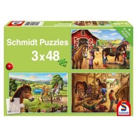   Schmidt Spiele My favourite horses (56519) 3x48 db  Gyerek kirakó 
