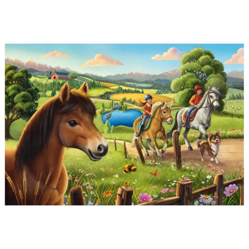 Schmidt Spiele My favourite horses (56519) 3x48 db  Gyerek kirakó 