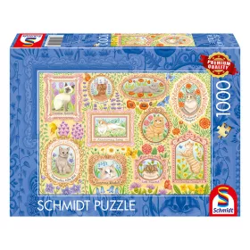    Adelige Katzen in Blütenpracht (59792) Kirakó 1000 db - Schmidt Spiele