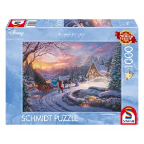    Disney, Cinderella Bringing Home for Christmas (58035) Kirakó 1000 db Thomas Kinkade - Schmidt Spiele
