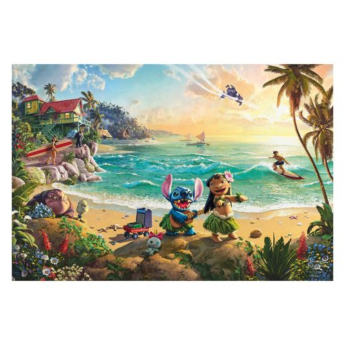 Schmidt Spiele Disney, Lilo & Stitch - 200 db (56557) Gyerek Kirakó Thomas Kinkade 