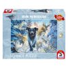 Hundeliebe, schwarzer Labrador im Schnee  (58558) Kirakó MARK FREDRICKSON 1000 db