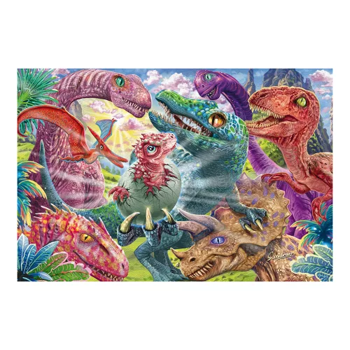  Kleine Dinos, große Abenteuer 100 db (56527) Gyerek kirakó  - Schmidt Spiele