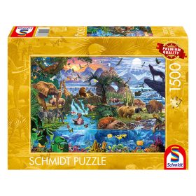   Schmidt Spiele Panorama der Tierwelt, 1500 db (58866) Kirakó