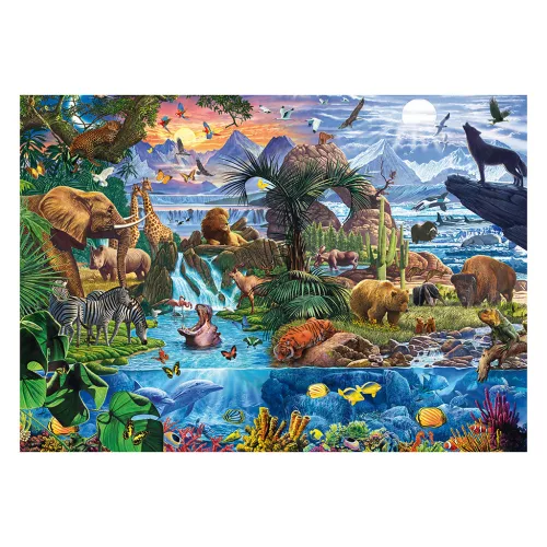  Panorama der Tierwelt, 1500 db (58866) Kirakó - Schmidt Spiele