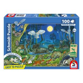   Schmidt Spiele Tiere nachts im Wald 100 db (56529) Gyerek kirakó  