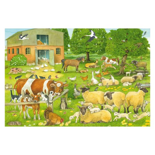 Schmidt Spiele Tierkinder auf dem Bauernhof 100 db (56528) Gyerek kirakó  