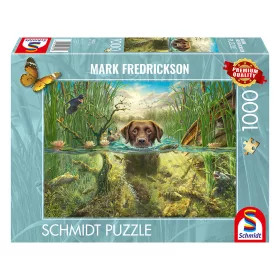    Hundeliebe, brauner Labrador im kühlen Nass (58572) Kirakó MARK FREDRICKSON 1000 db - Schmidt Spiele