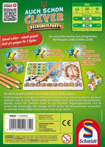 Schmidt Spiele Auch schon clever - Dschungelparty (40682) Gyerekjáték 