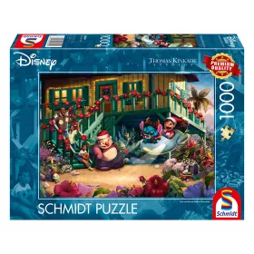    Disney, Lilo and Stitch Aloha Christmas (58049) Kirakó 1000 db Thomas Kinkade - Schmidt Spiele