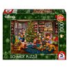 Schmidt Spiele Disney, Mickey & Minnie Trimming The Tree  (58047) Kirakó 1000 db Thomas Kinkade