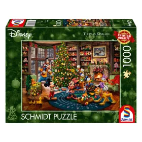    Disney, Mickey & Minnie Trimming The Tree (58047) Kirakó 1000 db Thomas Kinkade - Schmidt Spiele