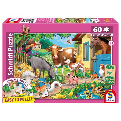 Schmidt Spiele Farm animals (56574) Gyerek kirakó 60 db