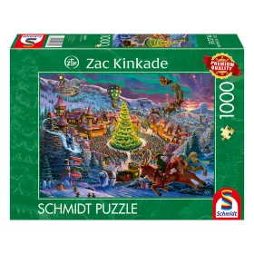    Santas's North Pole (58609) Kirakó ZAC KINKADE 1000 db - Schmidt Spiele