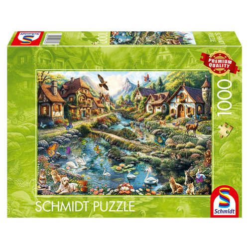 Schmidt Spiele Village on the edge of the forest (58874) Kirakó 1000 db