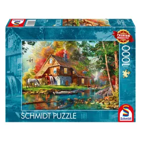    Water mill in autumn (58881) Kirakó 1000 db - Schmidt Spiele