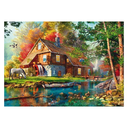 Schmidt Spiele Water mill in autumn (58881) Kirakó 1000 db