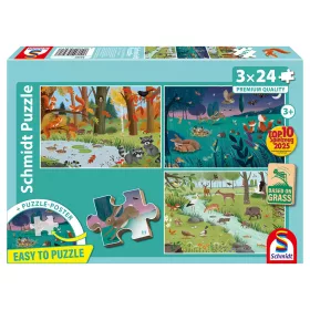    Forest and meadow animals 3x24 db (56581) Gyerek kirakó - Schmidt Spiele