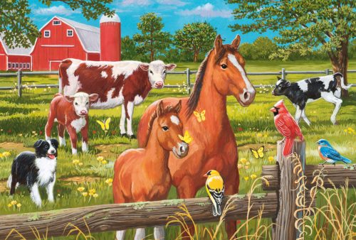 Schmidt Spiele Animals on the farm 3x48 db (56579) Gyerek kirakó 