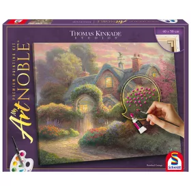   Rosebud Cottage (46165) festhető vászonkép Thomas Kinkade - Schmidt Spiele 