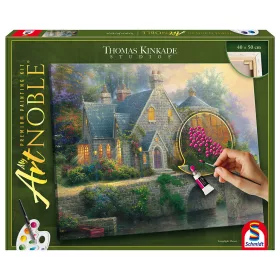   Lamplight Manor (46167) festhető vászonkép Thomas Kinkade - Schmidt Spiele 