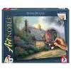 Moonlight Cottage (46168) festhető vászonkép Thomas Kinkade - Schmidt Spiele 
