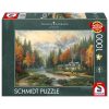 Schmidt Spiele Evening at Autumn lake (58784) Kirakó 1000 db Thomas Kinkade