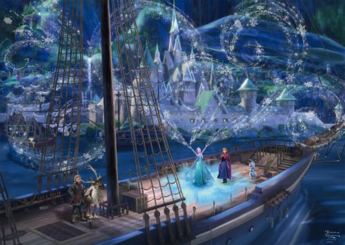 Schmidt Spiele Disney, Frozen, Love and Magic (58052) Kirakó 1000 db Thomas Kinkade