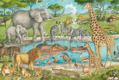  African wildlife 60 db (55753) Gyerek kirakó - Schmidt Spiele