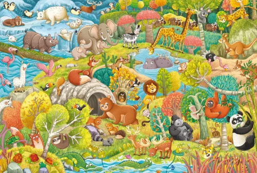  Animals everywhere, 100 db (55778) Gyerek kirakó - Schmidt Spiele