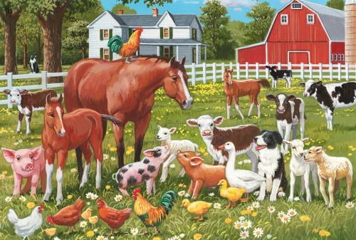  Farmyard animal, 150 db (56590) Gyerek kirakó - Schmidt Spiele