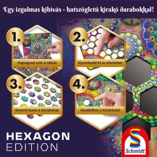  Gemstone potpourri, 592 db (59722) Hexa kirakó - Schmidt Spiele