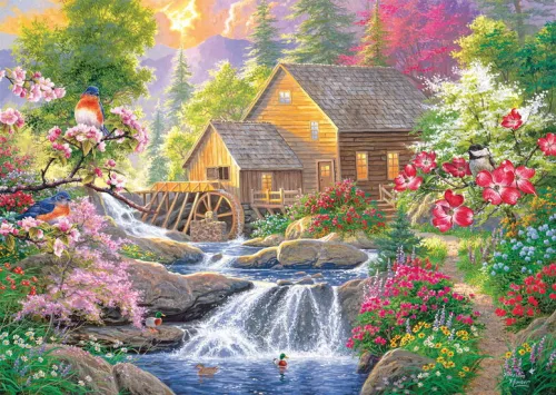  Gentle babbling brook (58810) Kirakó 1000 db Abraham Hunter - Schmidt Spiele