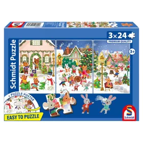    Merry Christmas, 3x24 db (55657) Gyerek kirakó - Schmidt Spiele