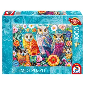  Owls and flowers (58058) Kirakó 1000 db - Schmidt Spiele
