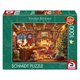    Santa Checking His List (58794) Kirakó 1000 db Thomas Kinkade - Schmidt Spiele