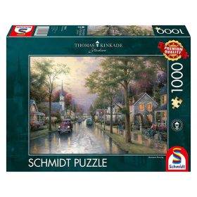   Schmidt Spiele Hometown Morning, Thomas Kinkade, 1000 db (58441) Kirakó