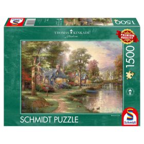   Schmidt Spiele Hometown Lake, Thomas Kinkade, 1500 db (57452) Kirakó