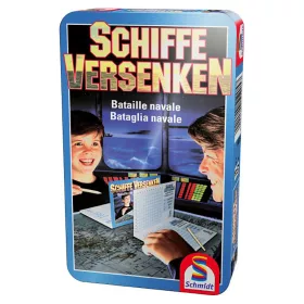    Torpedó társasjáték fémdobozban (51205) (Letölthető magyar játékszabállyal)  - Schmidt Spiele